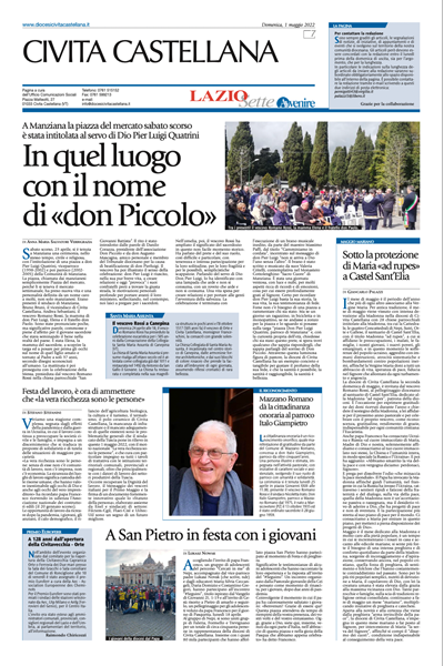 Avvenire - pagina diocesana del 01/05/2022